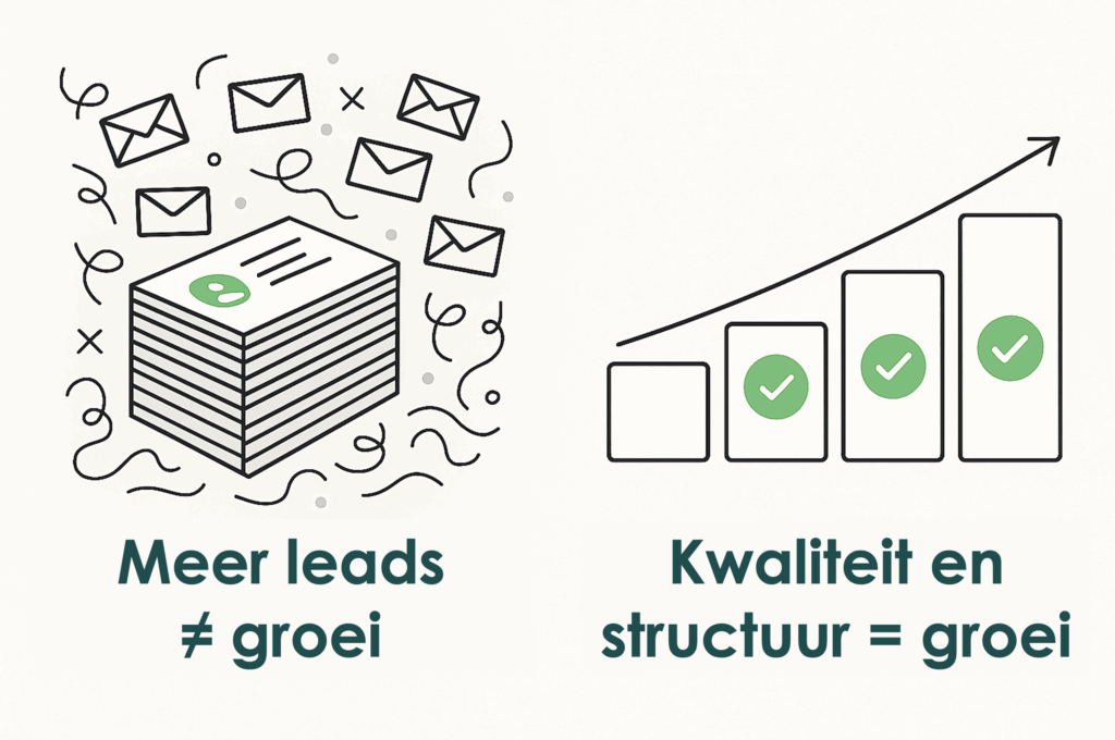 Meer leads ≠ groei